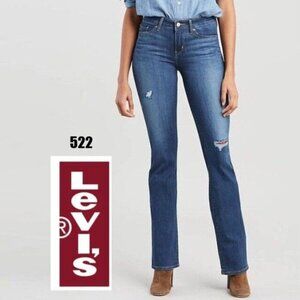 Levi's 522 Ultra Low Boot Jeans Size 26 tall